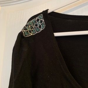 Willi smith black long sleeve shirt sz l